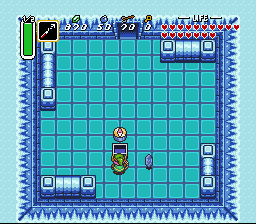 Link findet den Kompass im Eispalast