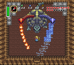 Link bekämpft Trinexx in der ersten Phase